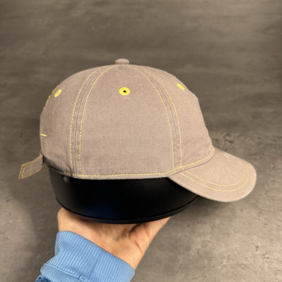 New Orleans Saints Hat Womens Gray‎ Baby Yellow Vintage 90s Y2K Short Brim Cute - Picture 4 of 7